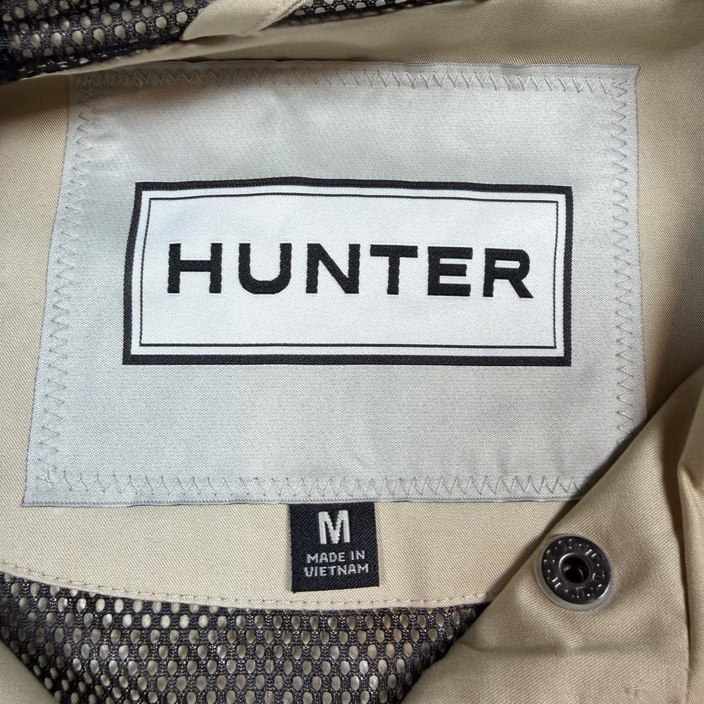 Hunter Water Resistant Cotton Smock Jacket Women's Medium Tan Almond NWT - Picture 4 of 8